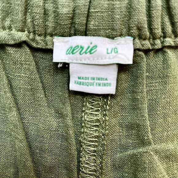 Olive Green Lightweight Cargo Pants, Size: L - Picture 7 of 7